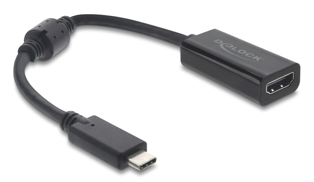 DELOCK αντάπτορας USB-C σε HDMI 61085, 8K/60Hz, μαύρος