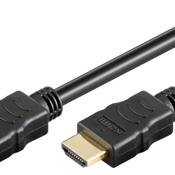 GOOBAY καλώδιο HDMI 2.0 61159 με Ethernet, 4K/60Hz, 18 Gbps, 2m, μαύρο