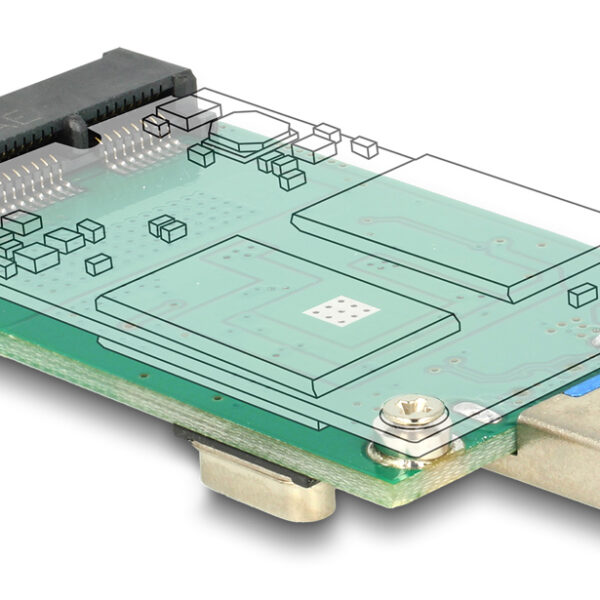 DELOCK αντάπτορας USB σε mSATA 62681, 5Gbps