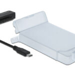 DELOCK αντάπτορας USB-C σε SATA 64084 με θήκη για 2.5" HDD/SSD, 6Gbps