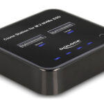 DELOCK docking station για M.2 NVMe SSD 64177, 2 θέσεων, 10Gbps, clone function, μαύρο