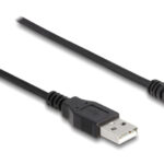 DELOCK καλώδιο USB 64184 με ελεύθερα άκρα, 28 AWG, 1m, μαύρο