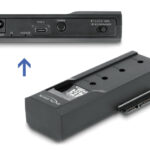 DELOCK docking station για M.2 NVMe/SATA ή 2.5"/3.5" SSD/HDD 64253, 10Gbps, μαύρο
