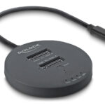 DELOCK docking station για M.2 NVMe PCIe SSD 64364, 2 θέσεων, 20Gbps, clone function, μαύρο