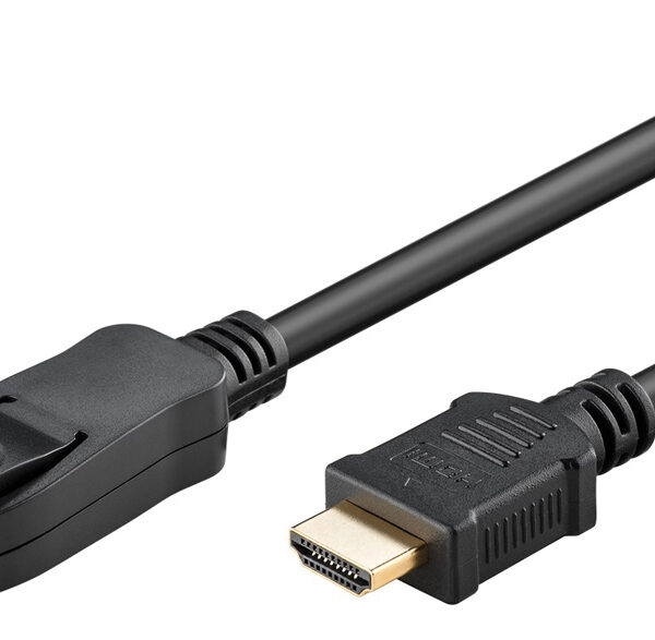 GOOBAY καλώδιο DisplayPort σε HDMI 64836, 4K/30Hz, 2m, μαύρο
