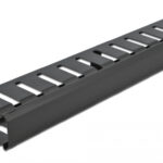 DELOCK cable management 66550 για rack 19"/1U, μεταλλικό, μαύρο