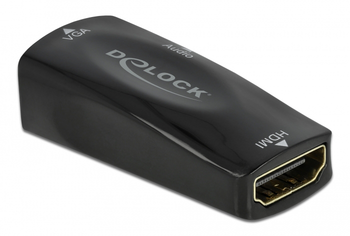 66560.jpg DELOCK αντάπτορας HDMI σε VGA 66560, με audio, 1080p/60Hz, μαύρος