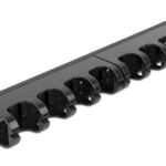 DELOCK cable management 66849 για rack 19"/1U, 10x γάντζοι, μαύρο