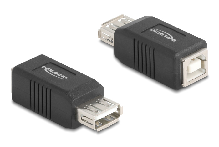 67203.jpg DELOCK αντάπτορας USB σε USB Type B 67203, 480Mbps, μαύρος