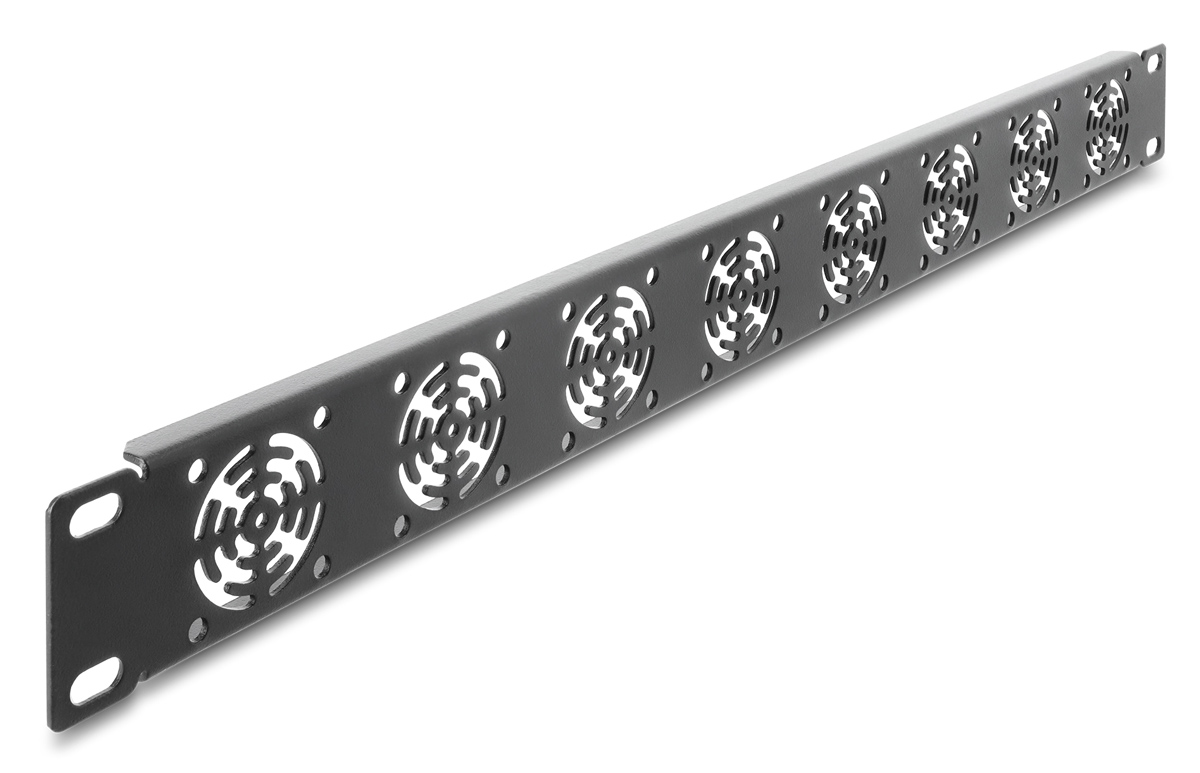 67414.jpg DELOCK κάλυμμα για 8x 40mm ανεμιστήρες 67414 για rack 19"/1U, μεταλλικό, μαύρο