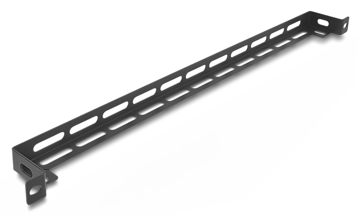 67461.jpg DELOCK cable management panel 67461 για rack 19", 0.5U, βάθος 50mm, μεταλλικό, μαύρο