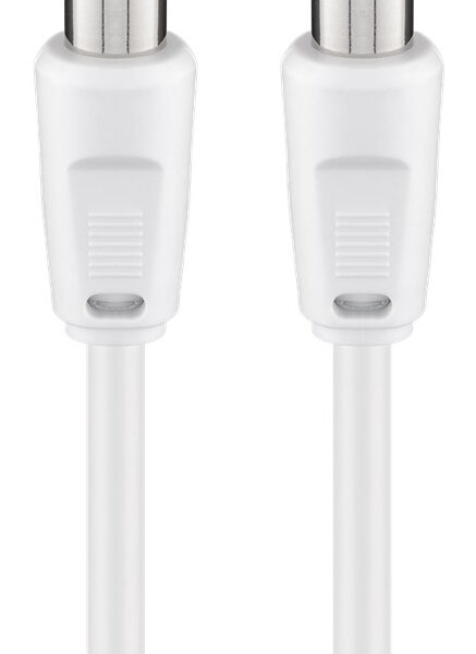 GOOBAY καλώδιο κεραίας αρσενικό 68147, <70dB, CCS, 2.5m, λευκό