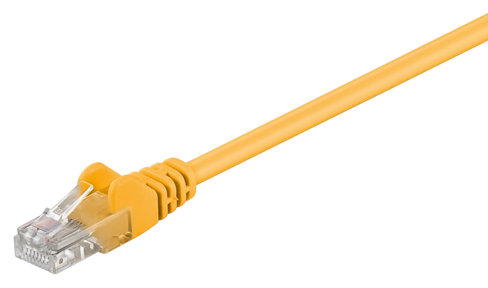 68376.jpg GΟOBAY καλώδιο δικτύου 68376, CAT 5e U/UTP, CCA, PVC, 5m, κίτρινο