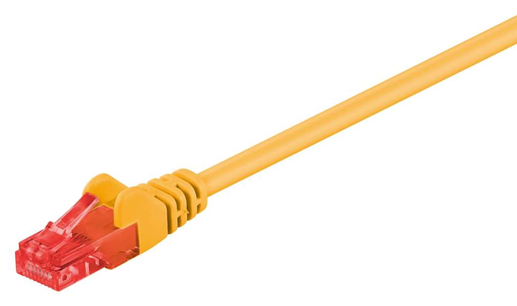 68408.jpg GΟOBAY καλώδιο δικτύου 68408, CAT 6 U/UTP, CCA, PVC, 3m, κίτρινο