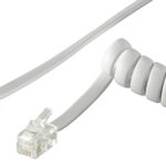 GOOBAY καλώδιο τηλεφώνου 68601, spiral, RJ10 4P4C, CCA, 4m, λευκό