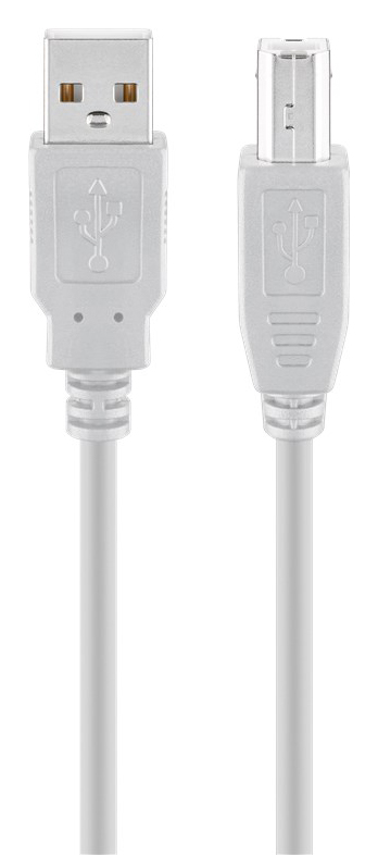 68714.jpg GOOBAY καλώδιο USB σε USB Type B 68714, 5m, 480Mbps, γκρι