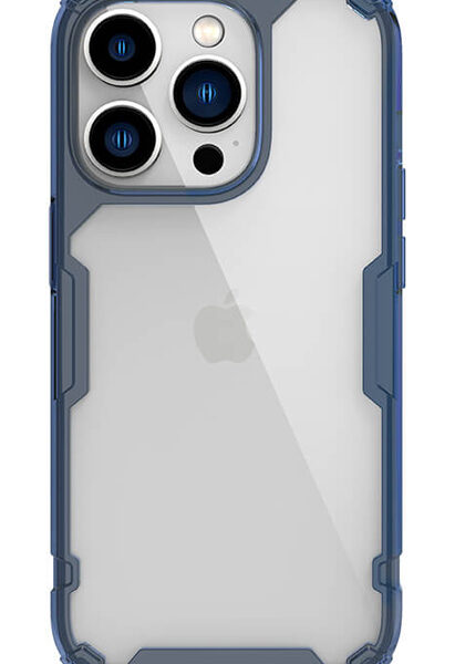 NILLKIN θήκη Nature Pro για Apple iPhone 14 Pro, μπλε & διάφανη