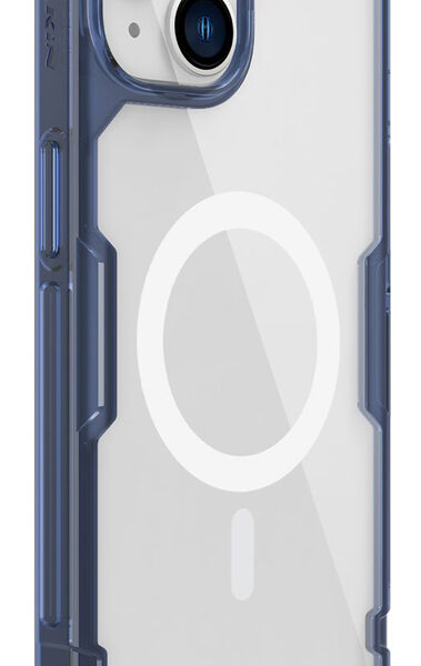NILLKIN θήκη Nature Pro Magnetic για iPhone 14, μπλε & διάφανη