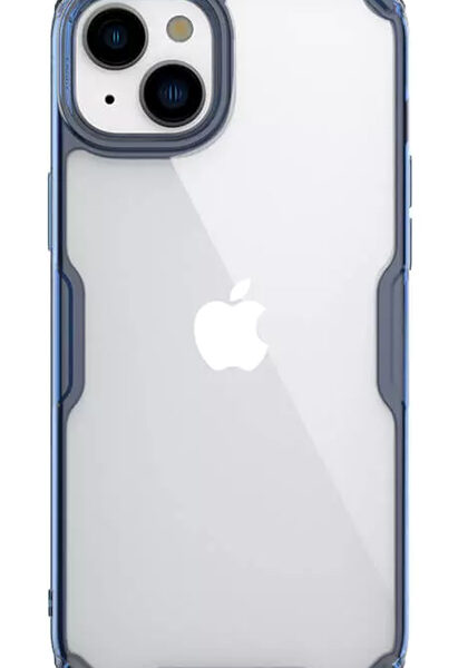 NILLKIN θήκη Nature Pro για iPhone 15, διάφανη-μπλε
