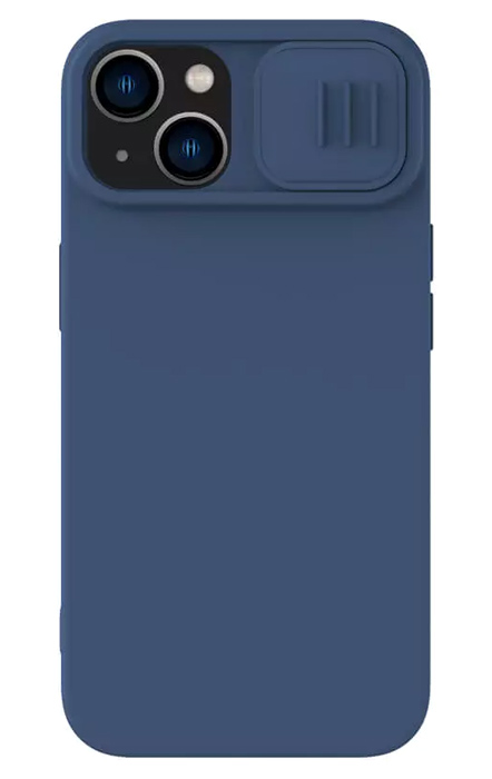 6902048266476.jpg NILLKIN θήκη CamShield Silky Silicone για iPhone 15 Plus, μπλε
