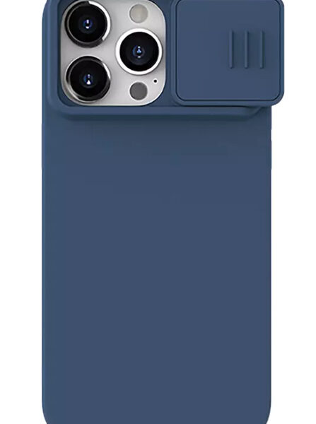NILLKIN θήκη CamShield Silky Silicone για iPhone 15 Pro, μπλε