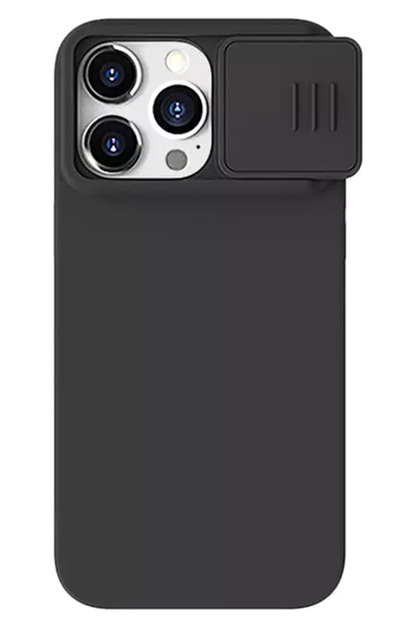 6902048269682.jpg NILLKIN θήκη CamShield Silky Magnetic Silicone, iPhone 15 Pro Max, μαύρη