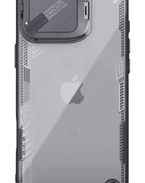 NILLKIN θήκη Iceblade Prop για iPhone 16 Pro Max, διάφανη-μαύρη