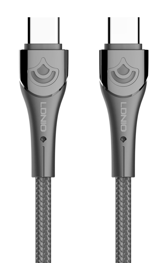 6933138601310.jpg LDNIO καλώδιο USB-C σε USB-C LC861C, 65W PD, 1m, γκρι