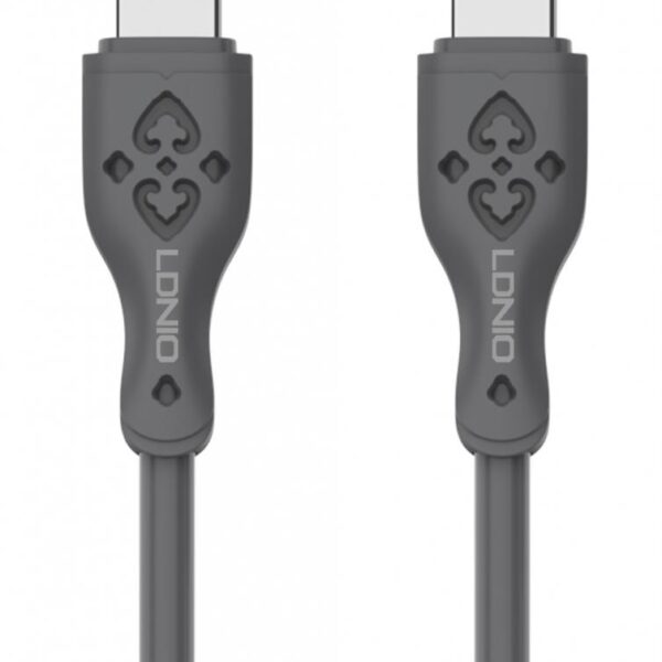 LDNIO καλώδιο USB-C σε USB-C LC811C, 65W PD, 1m, γκρι