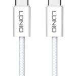 LDNIO καλώδιο USB-C LC901C, 65W PD, 480Mbps, 1m, λευκό