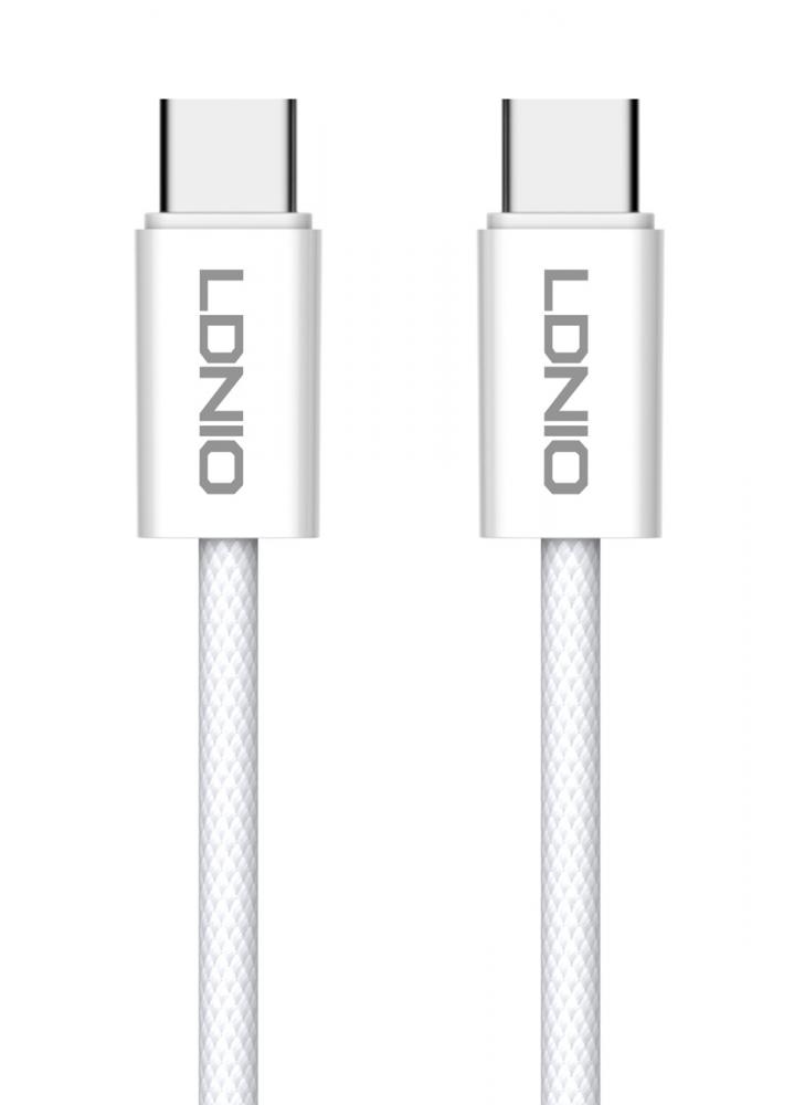6933138601686.jpg LDNIO καλώδιο USB-C LC901C, 65W PD, 480Mbps, 1m, λευκό
