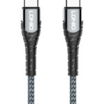 LDNIO καλώδιο USB-C σε USB-C LC101, 65W PD, 1m, γκρι