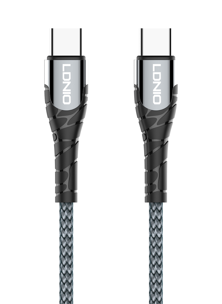 6933138690826.jpg LDNIO καλώδιο USB-C σε USB-C LC101, 65W PD, 1m, γκρι
