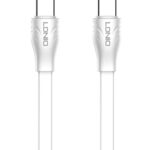 LDNIO καλώδιο USB-C σε USB-C LC131C, 65W PD, 1m, λευκό