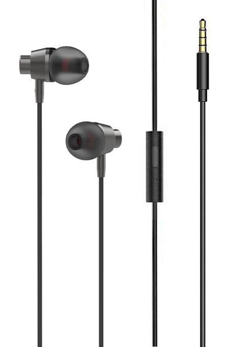 6933138691786.jpg LDNIO earphones με μικρόφωνο HP05, 3.5mm σύνδεση, Φ10mm, 1.2m, γκρι