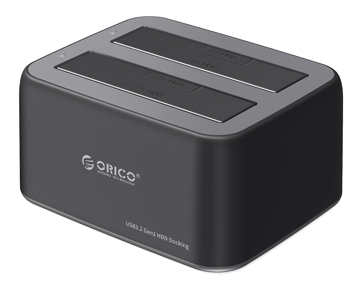 6942227118653.jpg ORICO docking station για 2.5" ή 3.5" SATA HDD/SSD 6829C3-V1, 2 θέσεων, 5Gbps, μαύρο