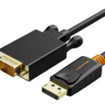 CABLETIME καλώδιο DisplayPort σε VGA CT-AV585-04G, 1080p, 1.8m, μαύρο