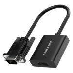 CABLETIME αντάπτορας VGA σε HDMI CT-AV582-VGAH με 3.5mm & micro USB, 1080p/60Hz, μαύρος