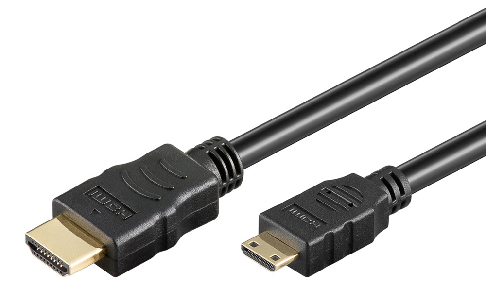 74082.jpg GOOBAY καλώδιο mini HDMI σε HDMI 74082 με Ethernet, 4K/60Hz, 18 Gbps, 1.5m, μαύρο