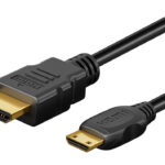 GOOBAY καλώδιο mini HDMI σε HDMI 74088 με Ethernet, 4K/60Hz, 10.2 Gbps, 5m, μαύρο