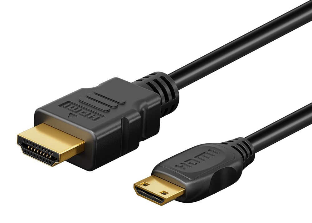 74088.jpg GOOBAY καλώδιο mini HDMI σε HDMI 74088 με Ethernet, 4K/60Hz, 10.2 Gbps, 5m, μαύρο