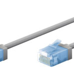 GOOBAY καλώδιο δικτύου 74223, CAT 6A U/UTP, ultra slim, copper, 500MHz, 2m, γκρι