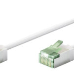 GOOBAY καλώδιο δικτύου 74358, CAT 8.1 U/FTP, ultra slim, copper, 40Gbps, 0.25m, λευκό