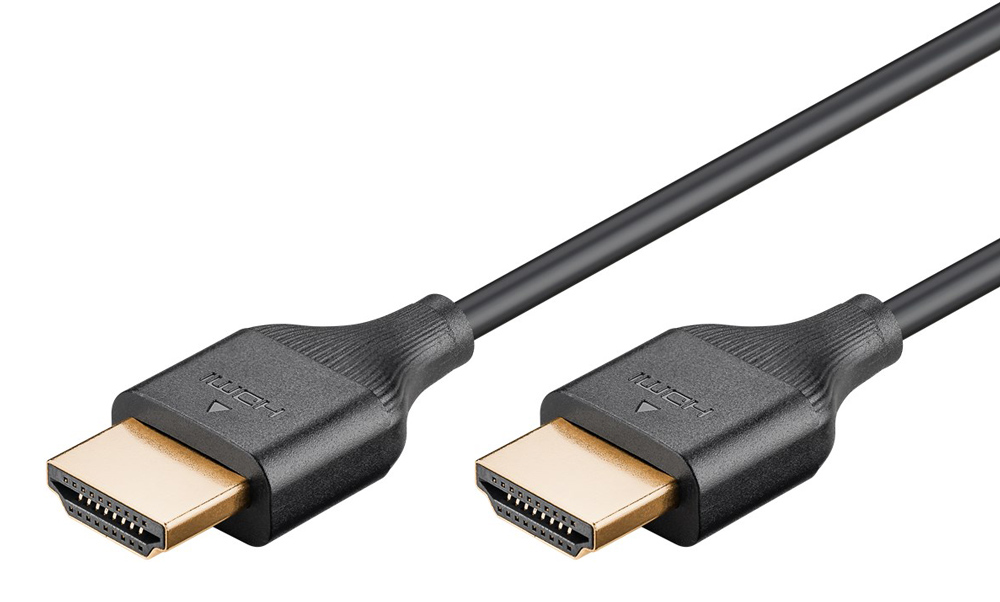 75294.jpg GOOBAY καλώδιο HDMI 75294 με Ethernet, slim, 4K/60Hz, 18 Gbps, 2m, μαύρο