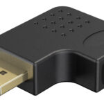GOOBAY αντάπτορας DisplayPort 77132, 8K/144Hz, γωνιακός, μαύρος