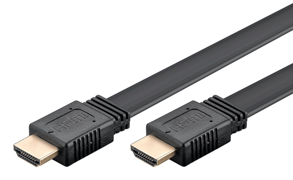 77134.jpg GOOBAY καλώδιο HDMI 77134 με Ethernet, flat, 8K/60Hz, 48 Gbps, 1.5m, μαύρο
