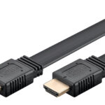 GOOBAY καλώδιο HDMI 77135 με Ethernet, flat, 8K/60Hz, 48 Gbps, 2m, μαύρο