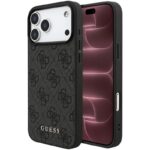 Θήκη TPU PC & Eco-Leather Guess Apple iPhone 18 Pro Max/ 17 Pro Max Hardcase Classic 4G Μαύρο