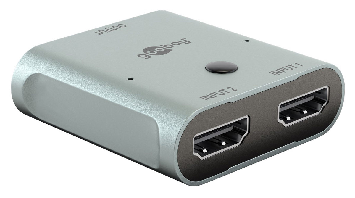 77791.jpg GOOBAY HDMI switch 77791, 2 σε 1, 8K/60Hz, γκρι