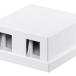 GOOBAY Keystone κυτίο 79366 για 2 θύρες δικτύου, 61.42mm, λευκό